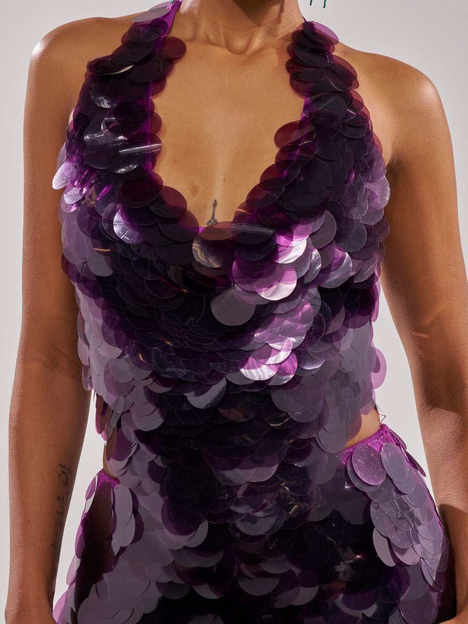 Sequined Backless Dress