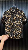Men's Gold-Stamped Petal Shirt