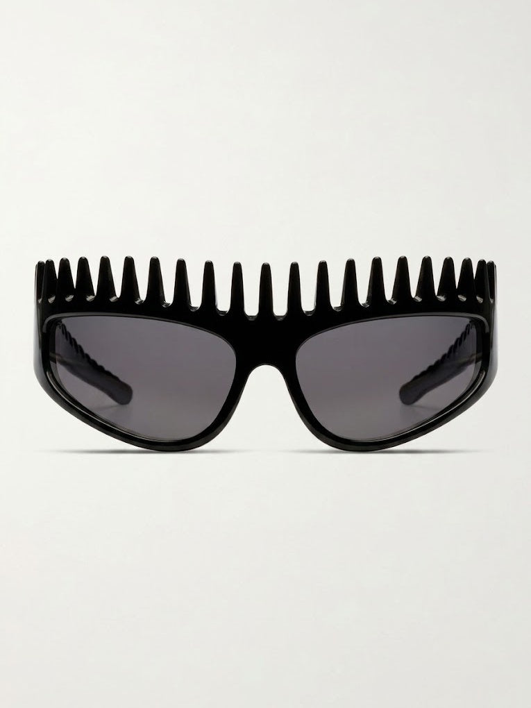 Futuristic Comb-Top Headband Sunglasses