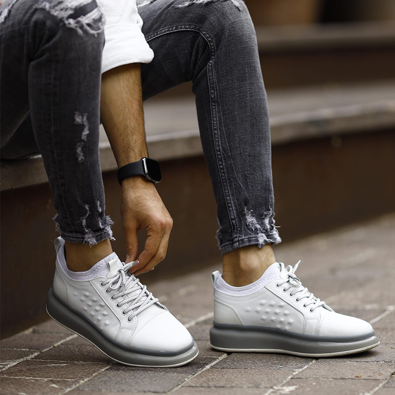 Men's Crystal Soft Sole Crocodile Print Casual Shoes