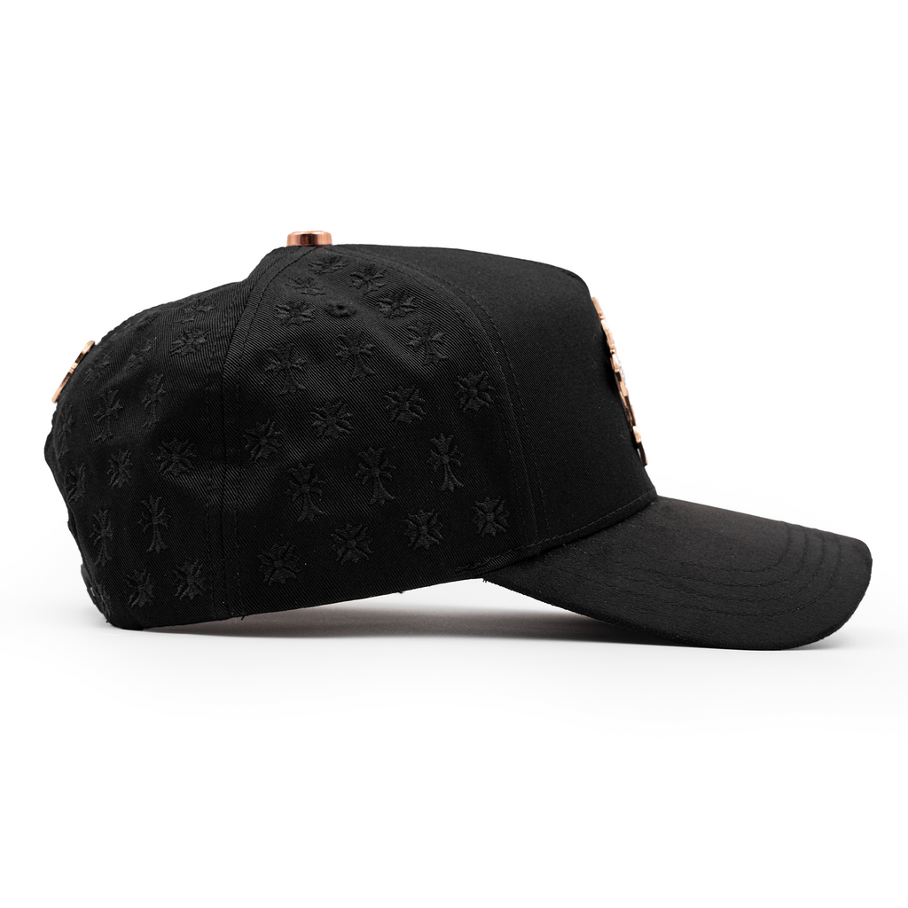 Triple Cross Rhinestone Decorative Cap