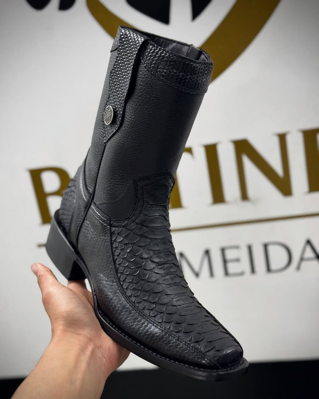 Men's Vintage Python Cowboy Boots