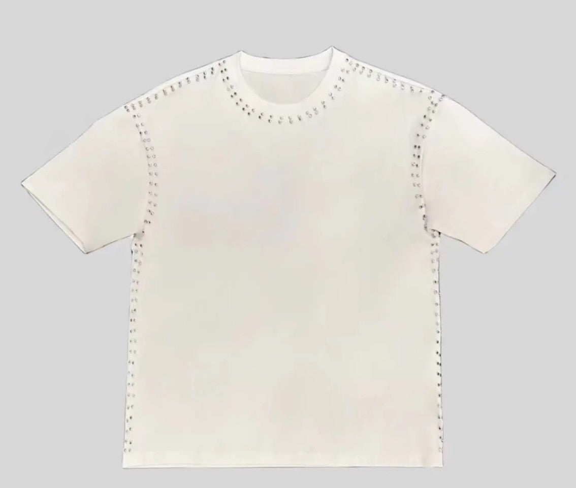 Men's Light Luxury Minimalist Rivet T-shirt