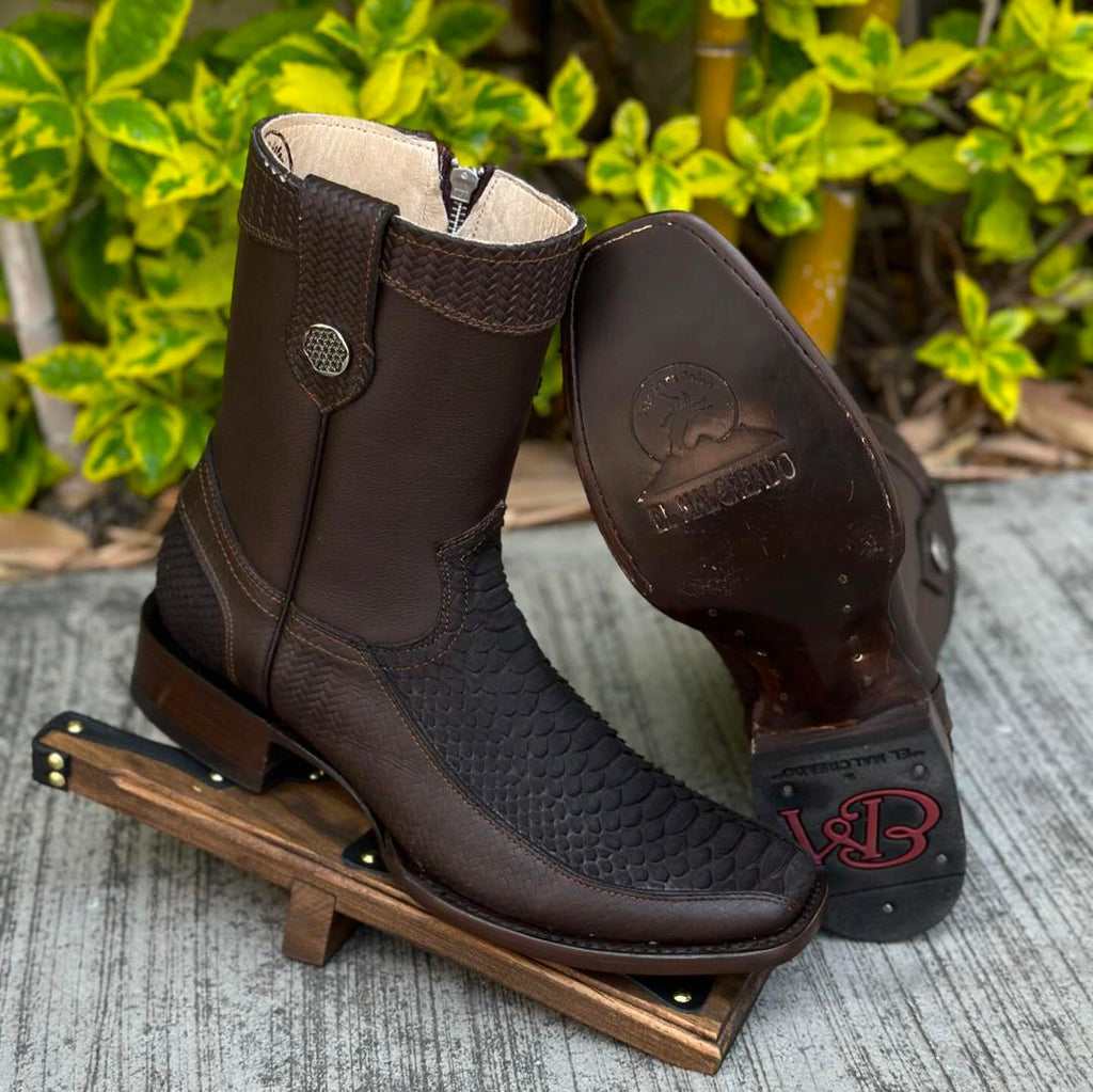 Men's Vintage Python Leather Cowboy Boots