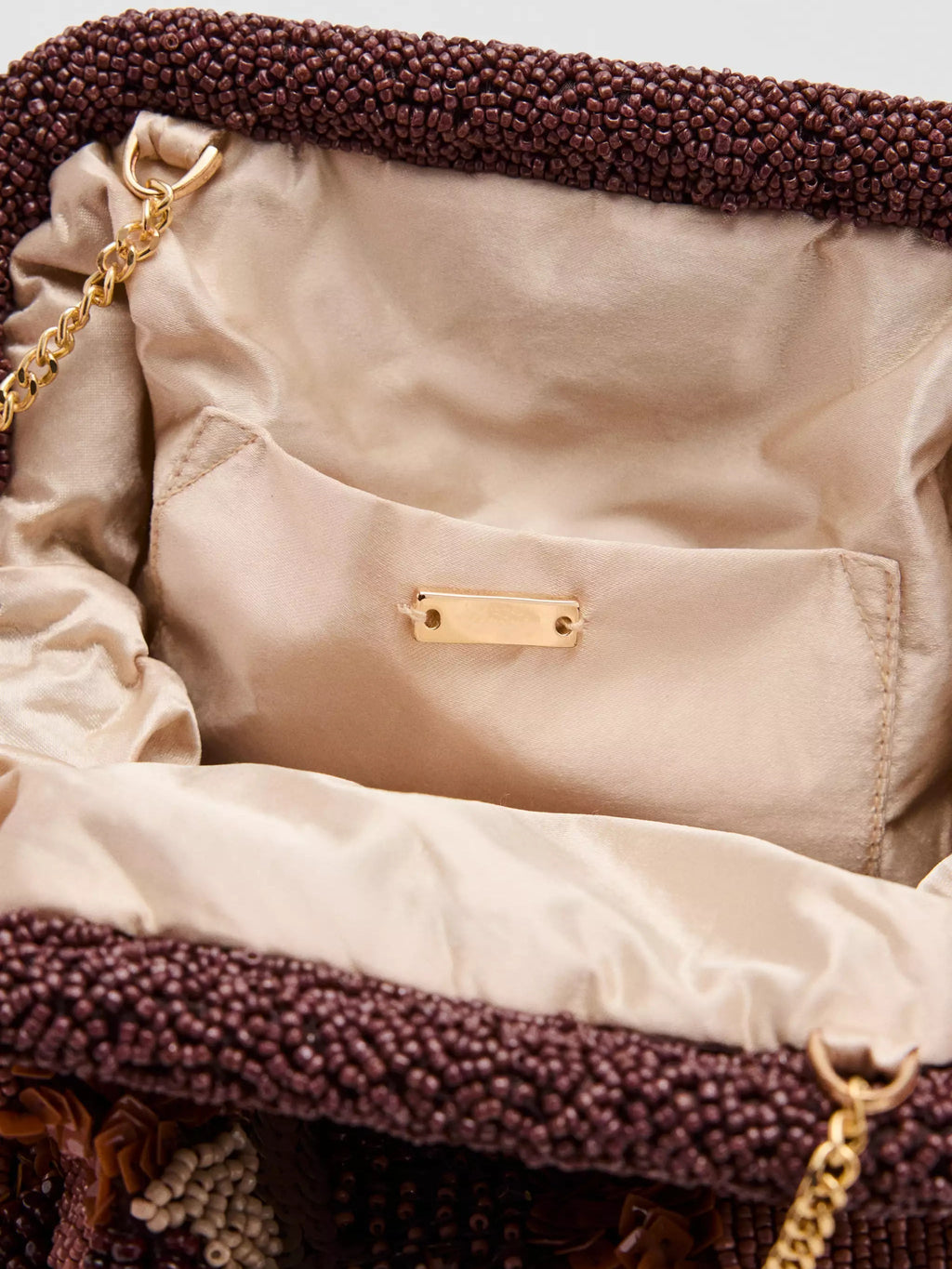 Multicoloured Beaded Clutch Bag