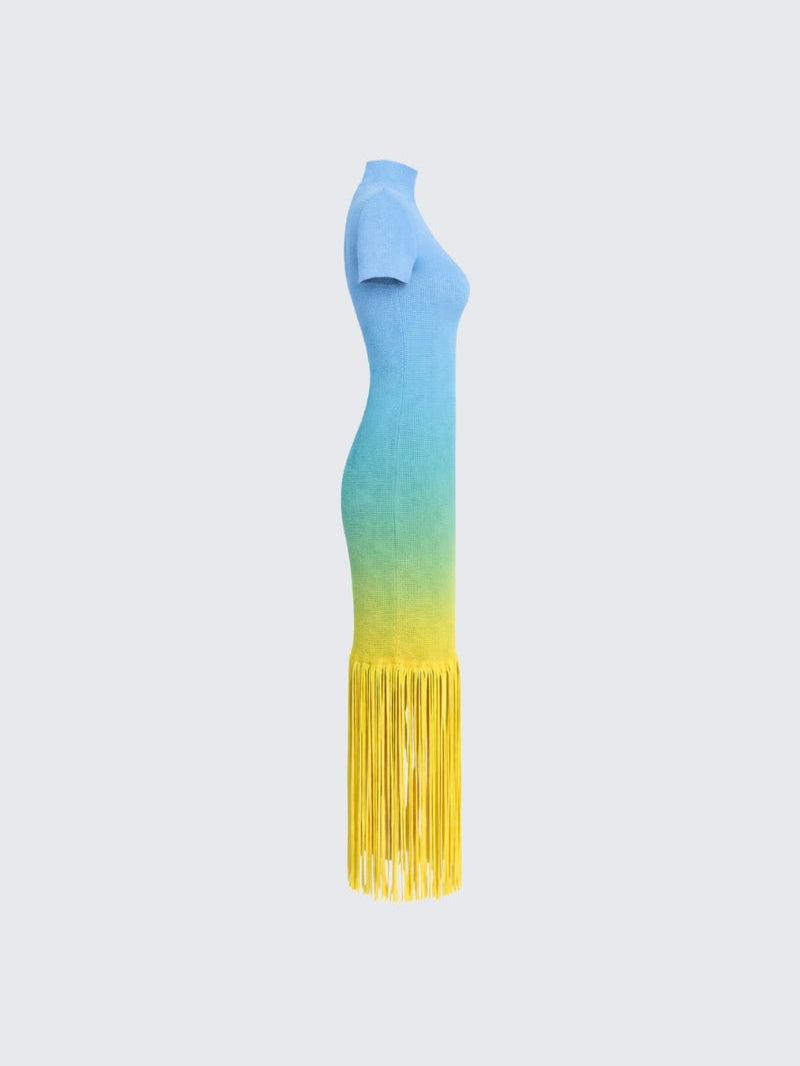 Fringe Knit Dress
