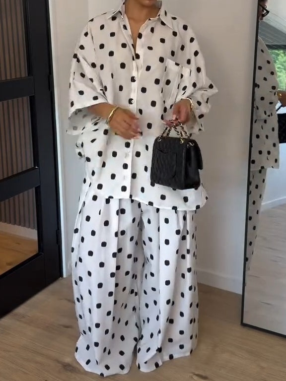 Polka-Dot Two-Piece Set
