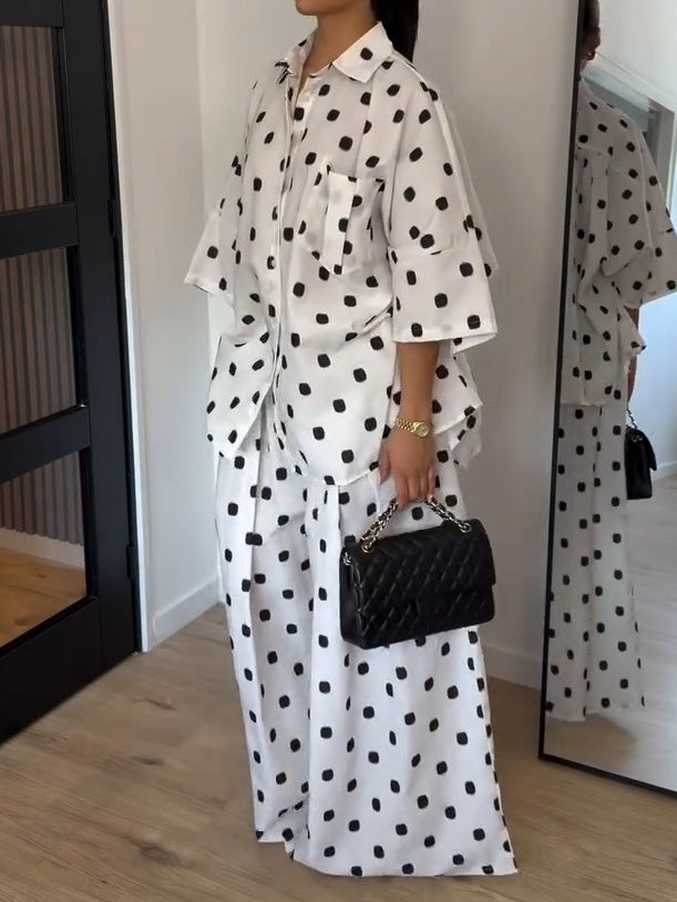 Polka-Dot Two-Piece Set