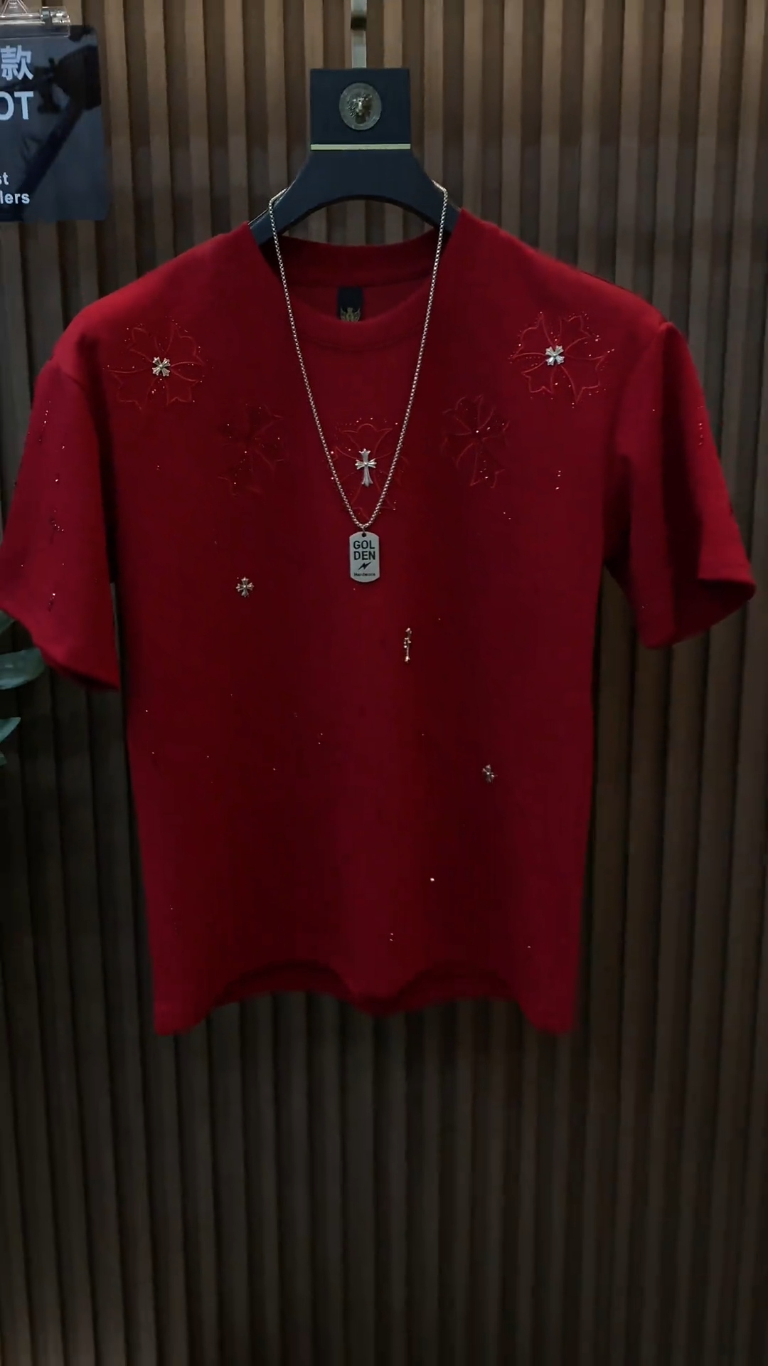 Rhinestone Cross Graphic T-Shirt
