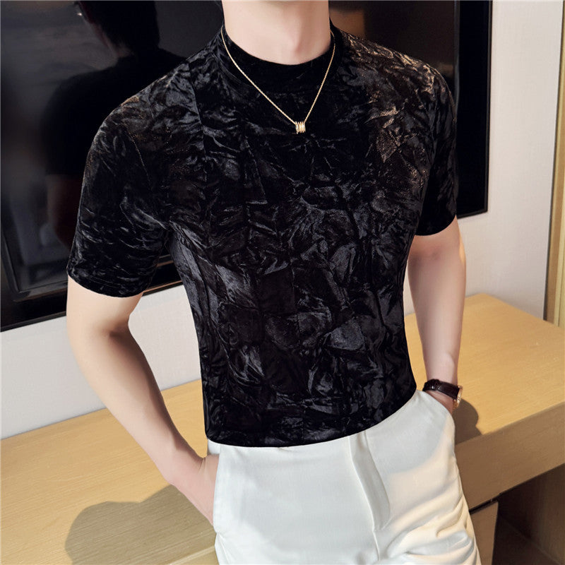 Men's Luxury Velvet T-Shirt