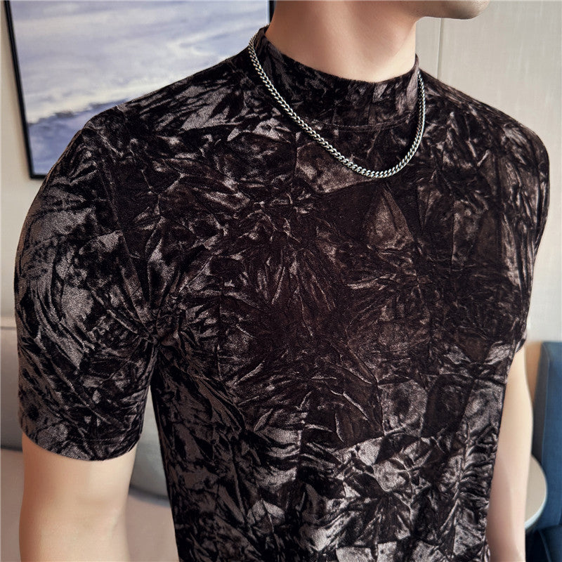 Men's Luxury Velvet T-Shirt