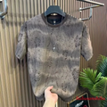 Men's Luxury Fashion Ripped Sequin T-shirt