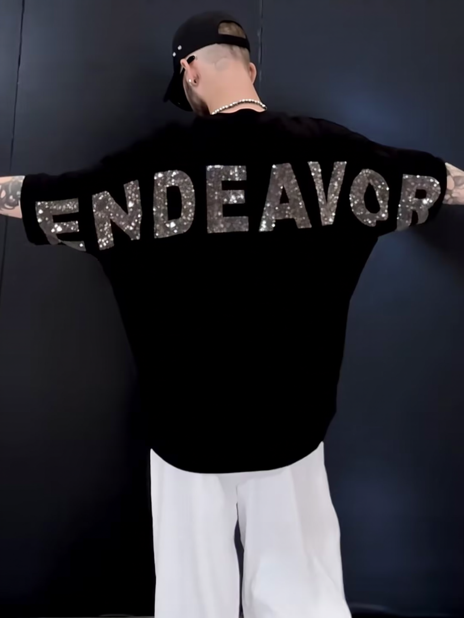 Hip Hop Rhinestone Tee