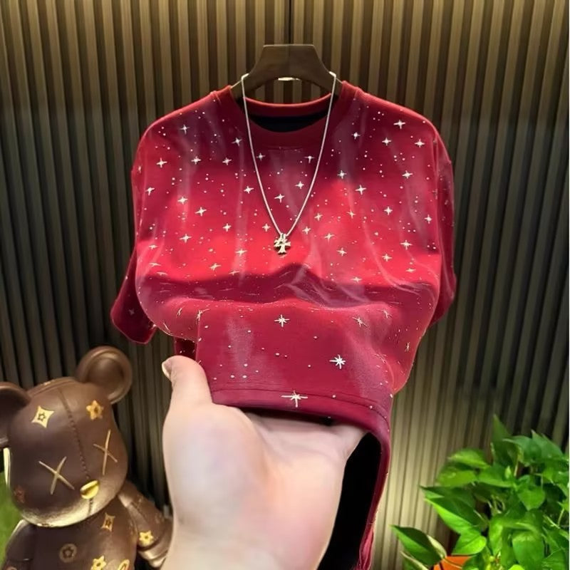 Cross Star Rhinestone Tee
