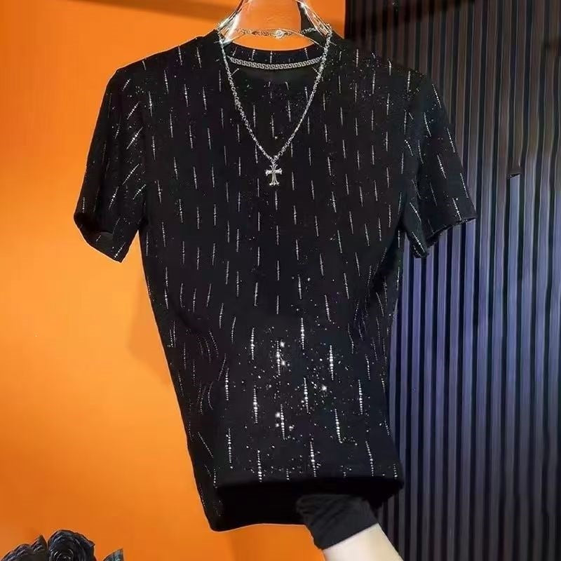 Men's Starry Sky High Elastic T-Shirt
