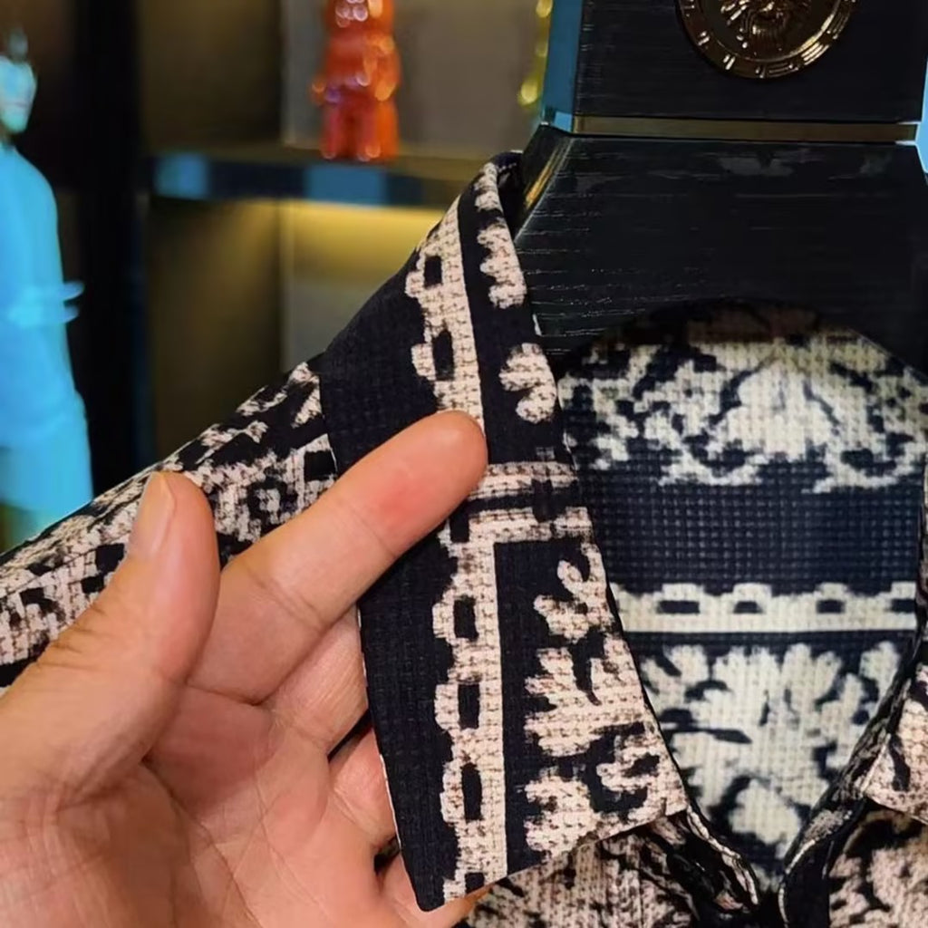 Men's Retro Print Shirt