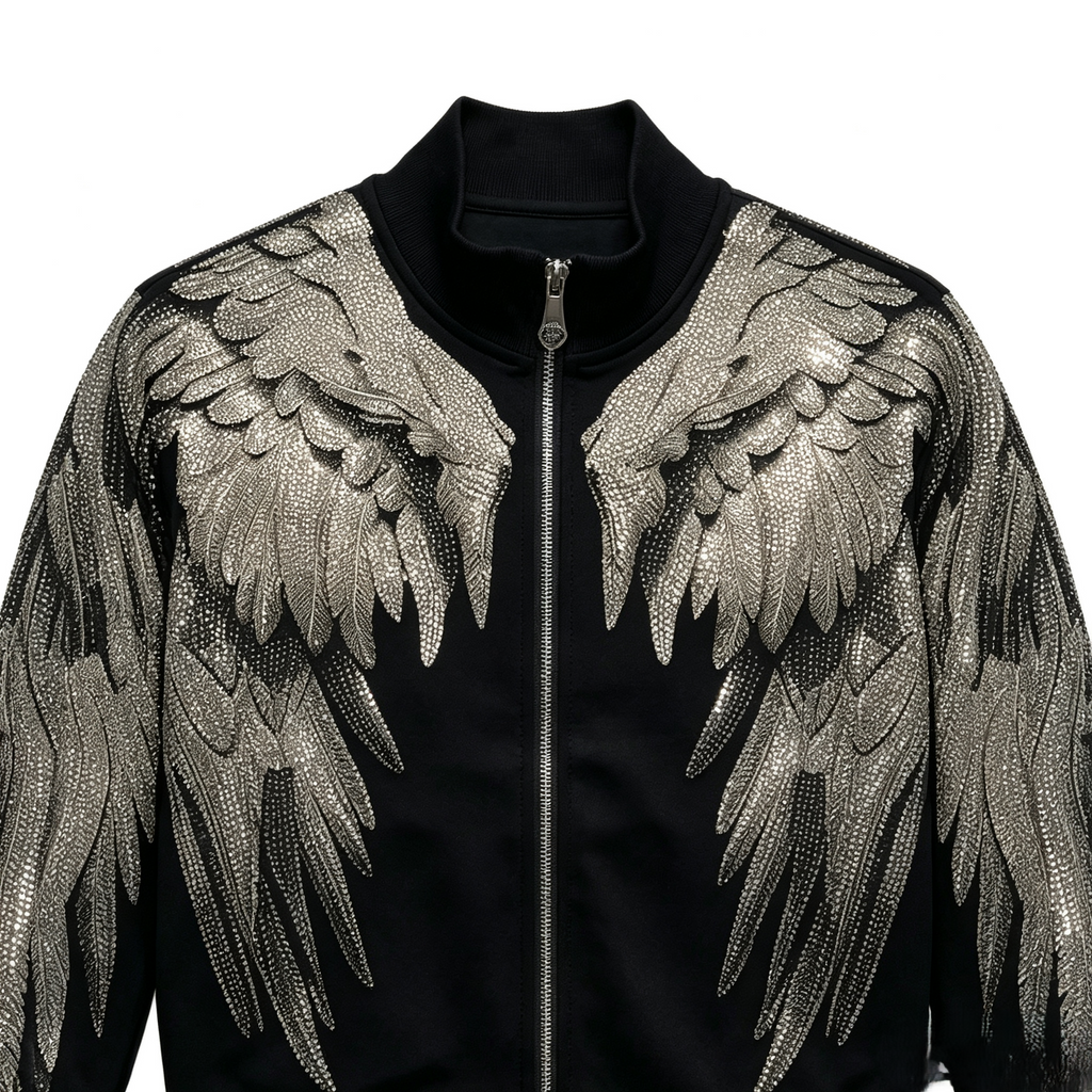 Fashion Rhinestone Wing Jacket