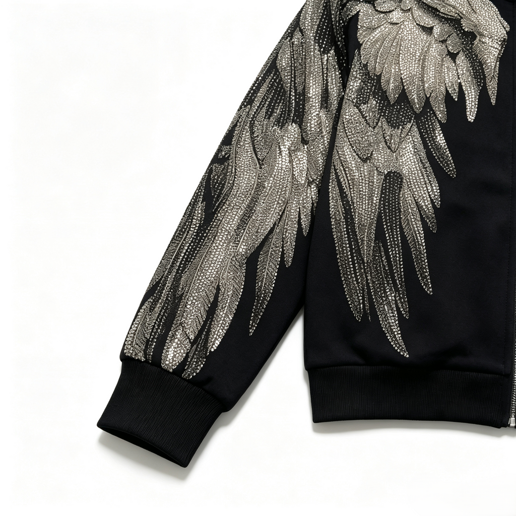 Fashion Rhinestone Wing Jacket