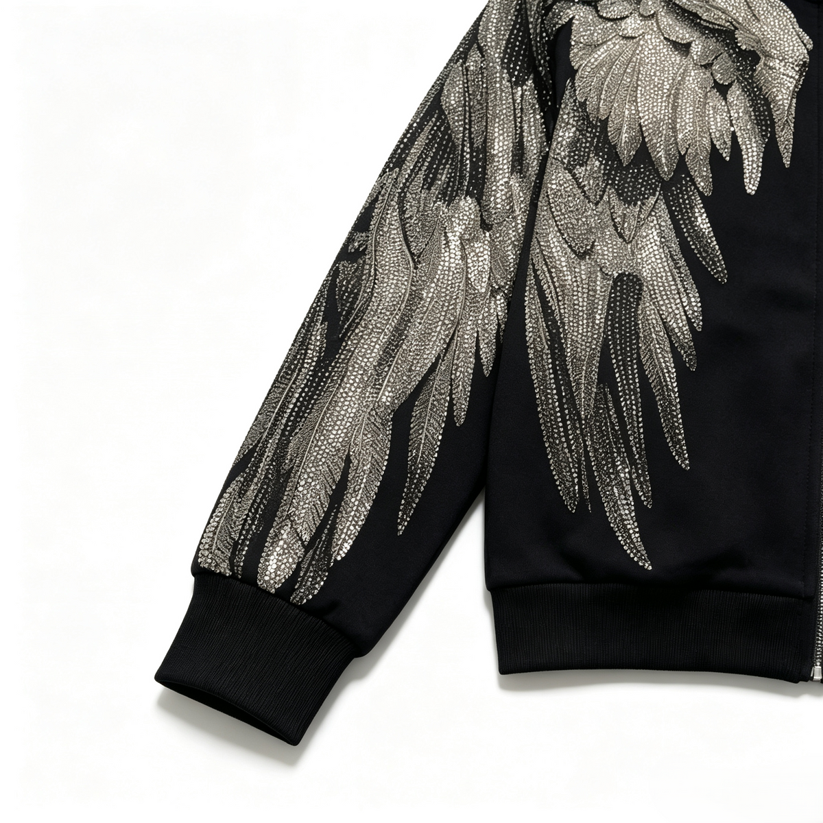 Fashion Rhinestone Wing Jacket