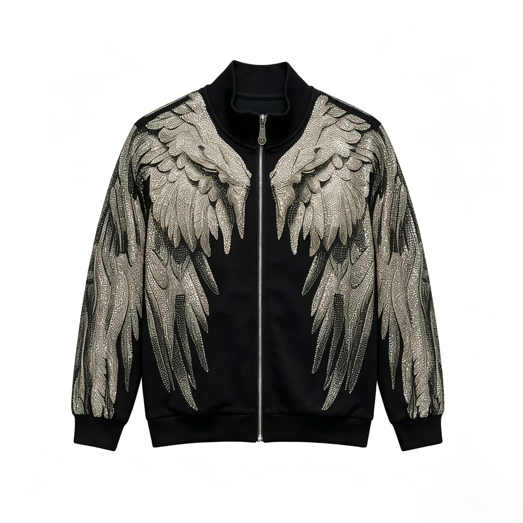Fashion Rhinestone Wing Jacket