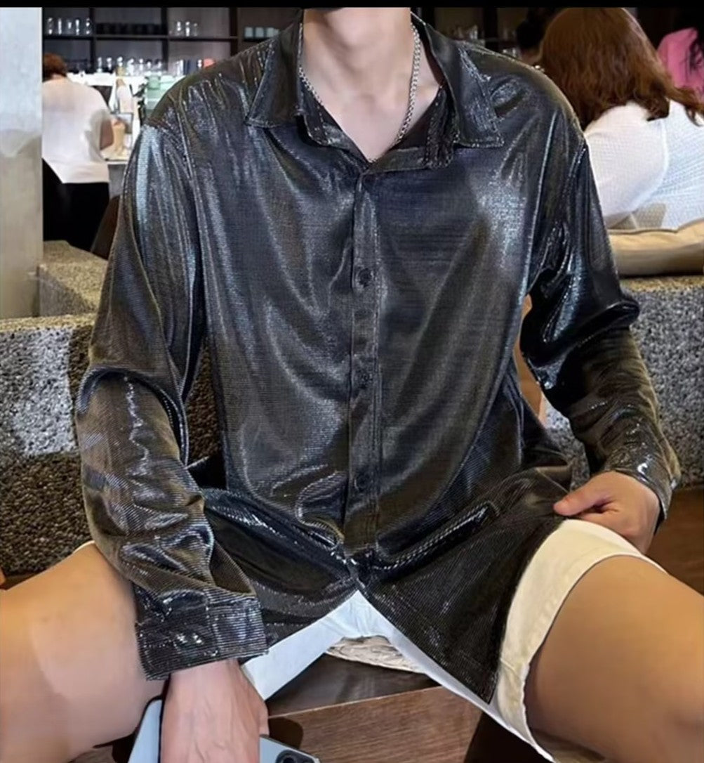Liquid Metal Gradient Shirt