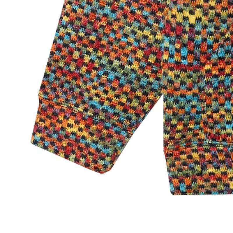 Colorful Knitted Hoodie