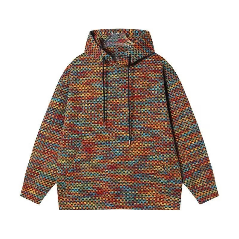 Colorful Knitted Hoodie