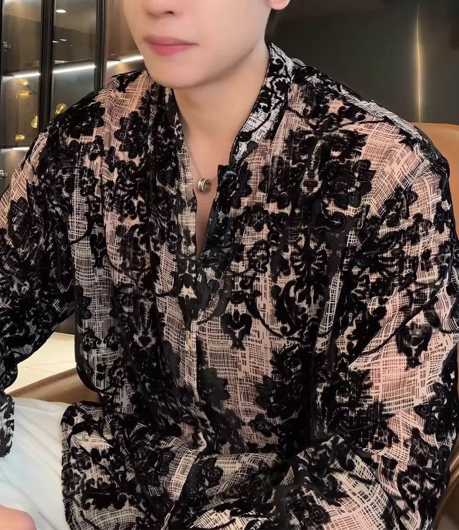Stylish Floral Embroidered Shirt