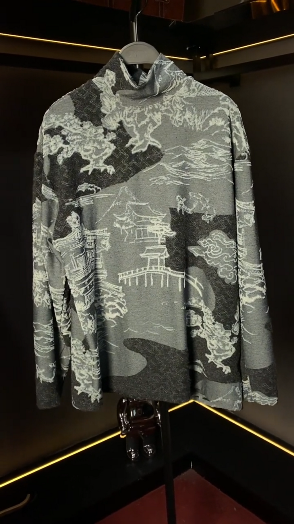Scenic Pavilion Jacquard Knit Sweater