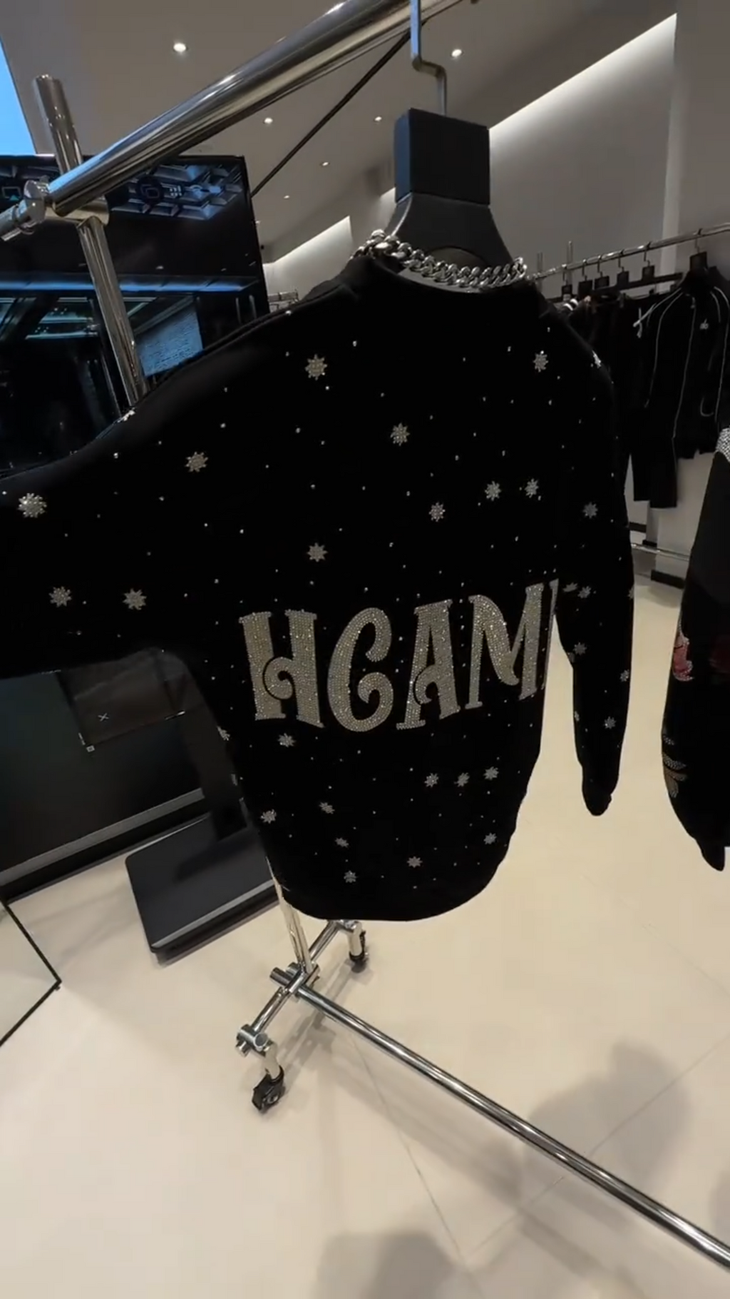 Gothic Angel Wing Rhinestone Sweatshirt