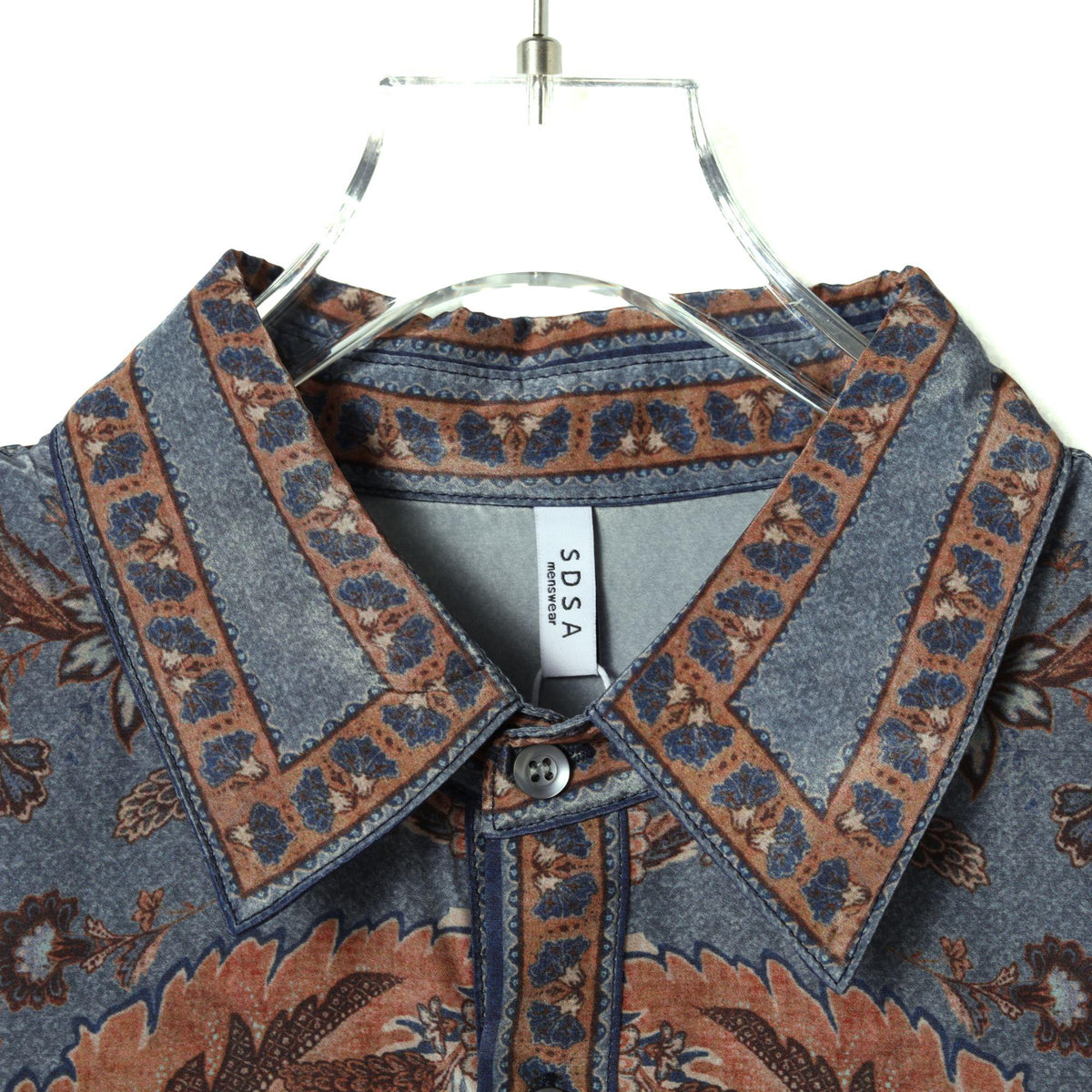Affordable Luxury Vintage Floral Color-Block Shirt