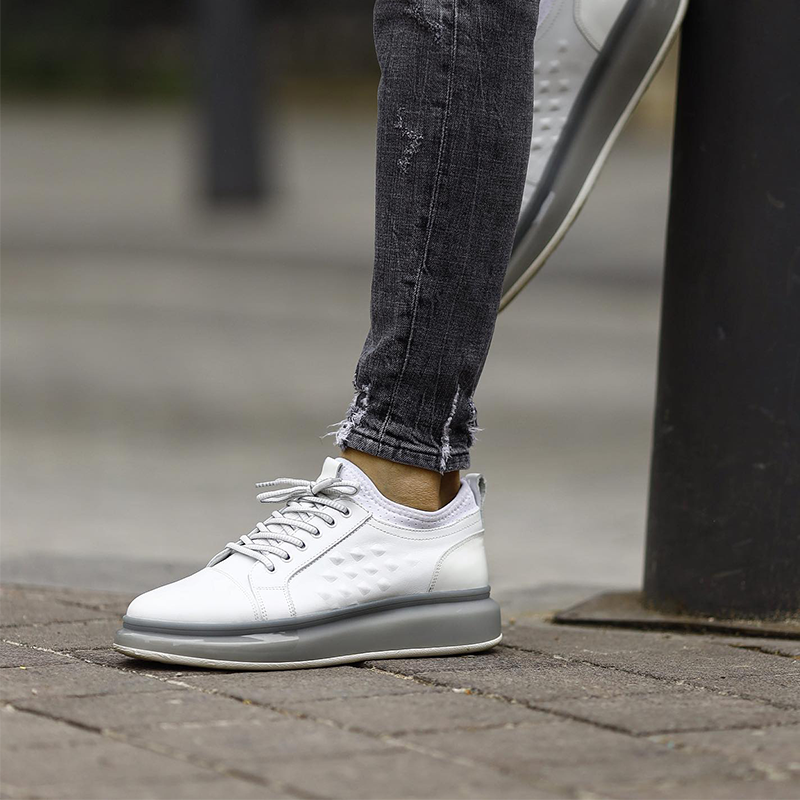 Men's Crystal Soft Sole Crocodile Print Casual Shoes