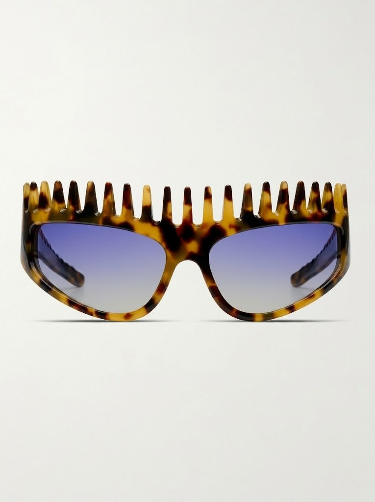 Futuristic Comb-Top Headband Sunglasses