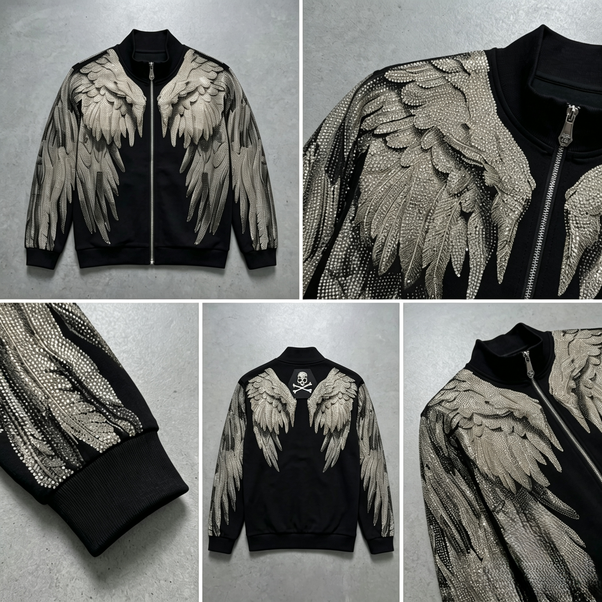 Fashion Rhinestone Wing Jacket