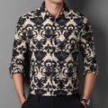 Men's Printed Long-Sleeve Shirt