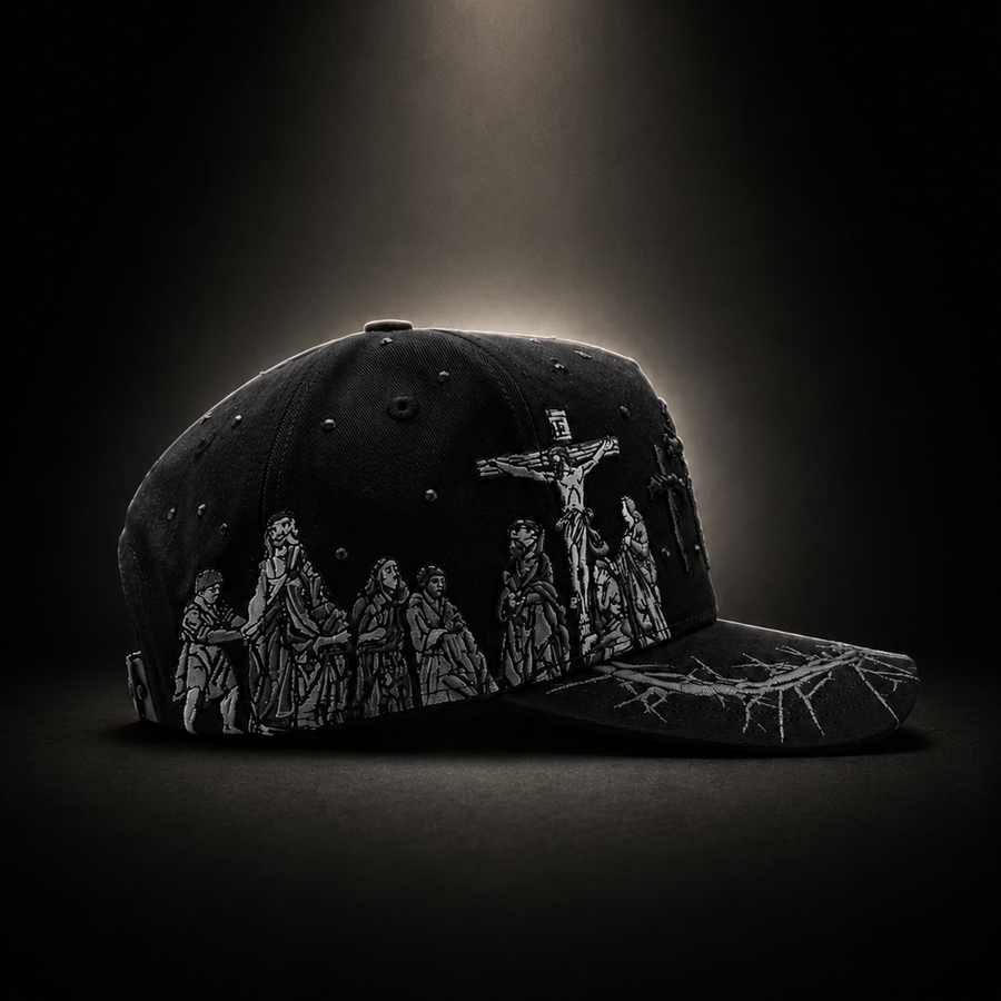 Hat Viacrucis Black Crystals