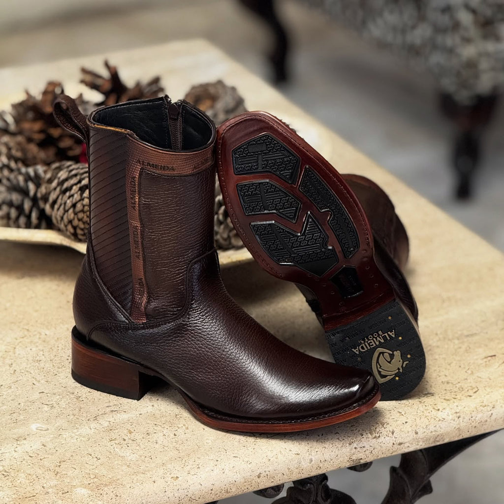 Men's Classic Vintage Cowboy Leather Boots
