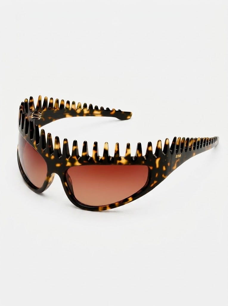Futuristic Comb-Top Headband Sunglasses