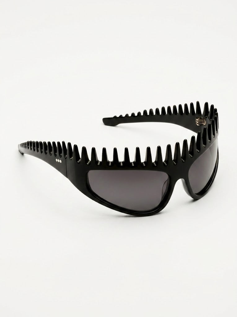 Futuristic Comb-Top Headband Sunglasses