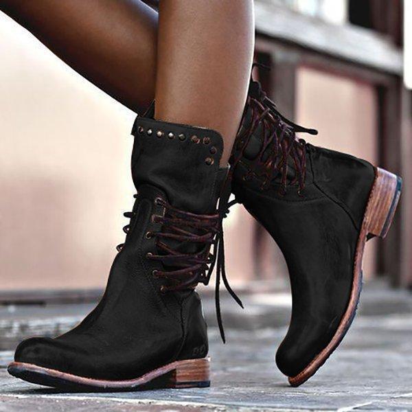 Retro Mid-Boots