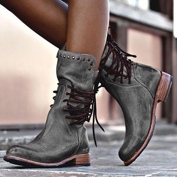 Retro Mid-Boots