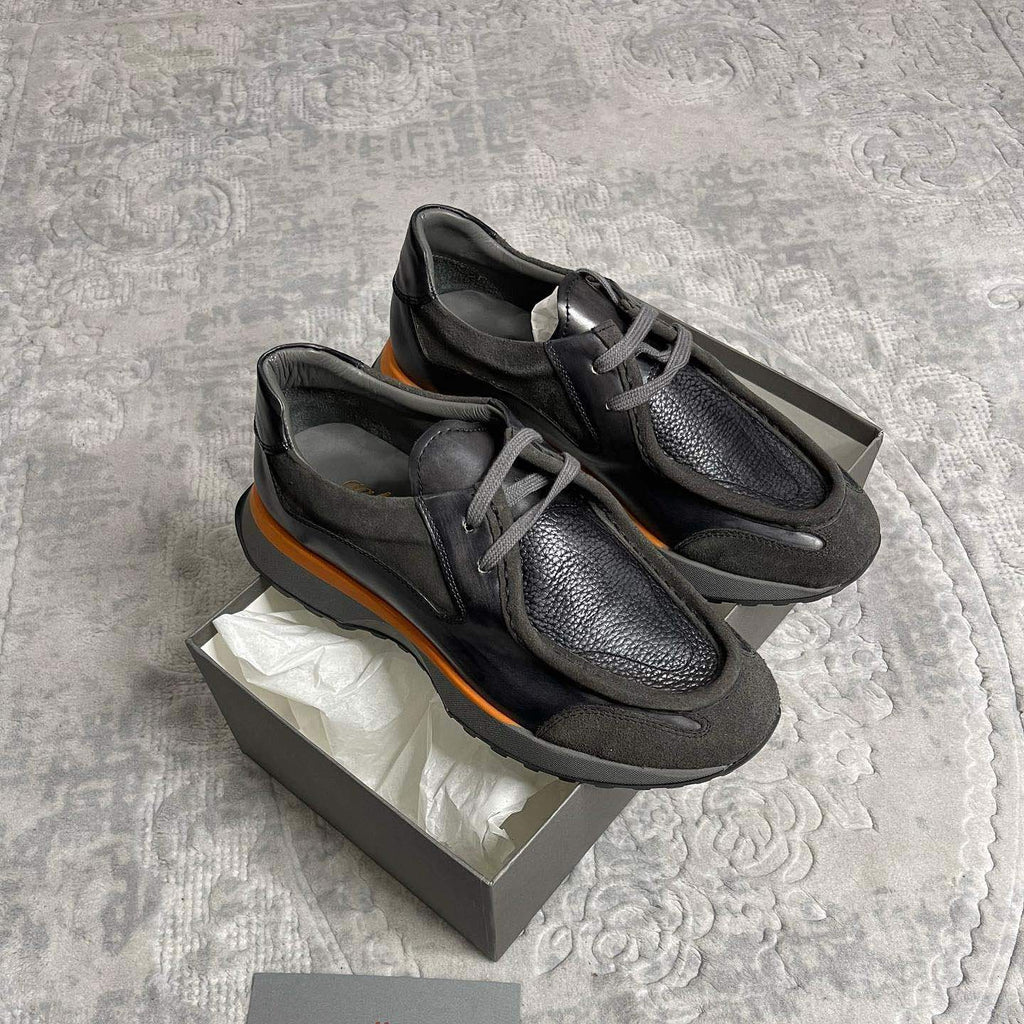 Men's Genuine Leather Casual Sneaker Shoes