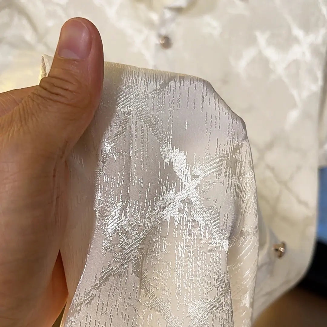 Luxury Ice Silk Plaid Shirt