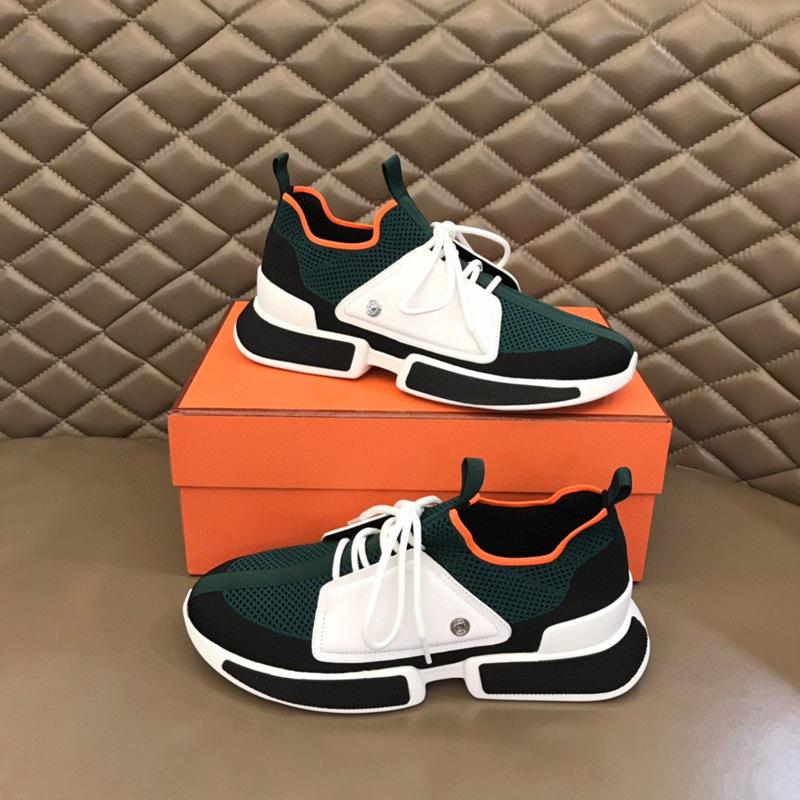 Men's Soft Sole Leather Mesh Casual Shoes