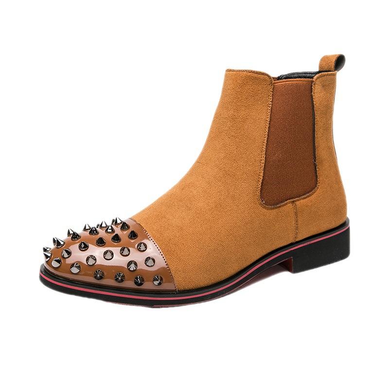Men's Suede Studded Boots