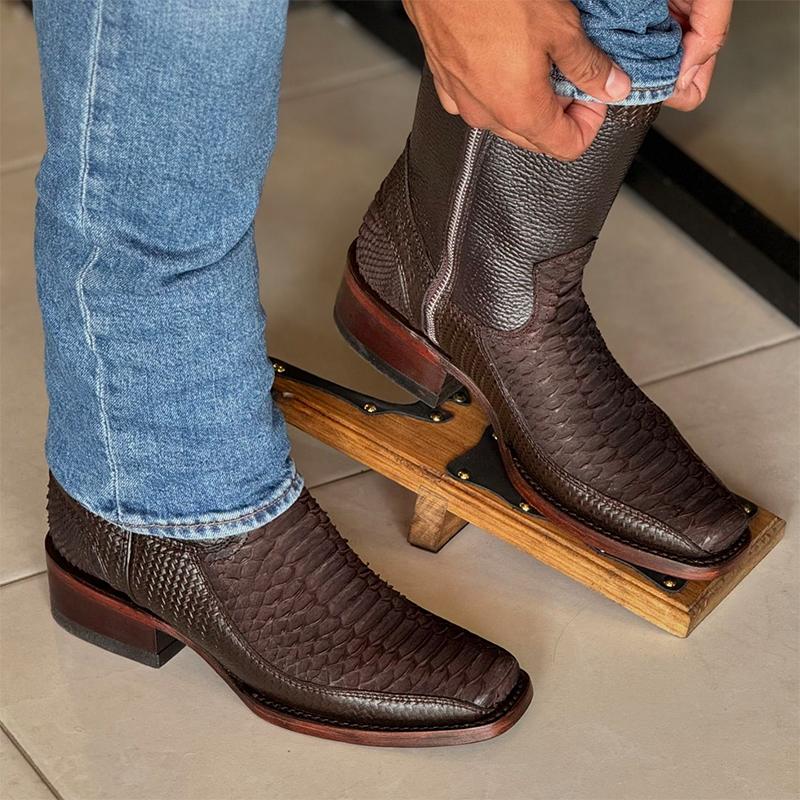 Vintage Crocodile Western Men's Boots