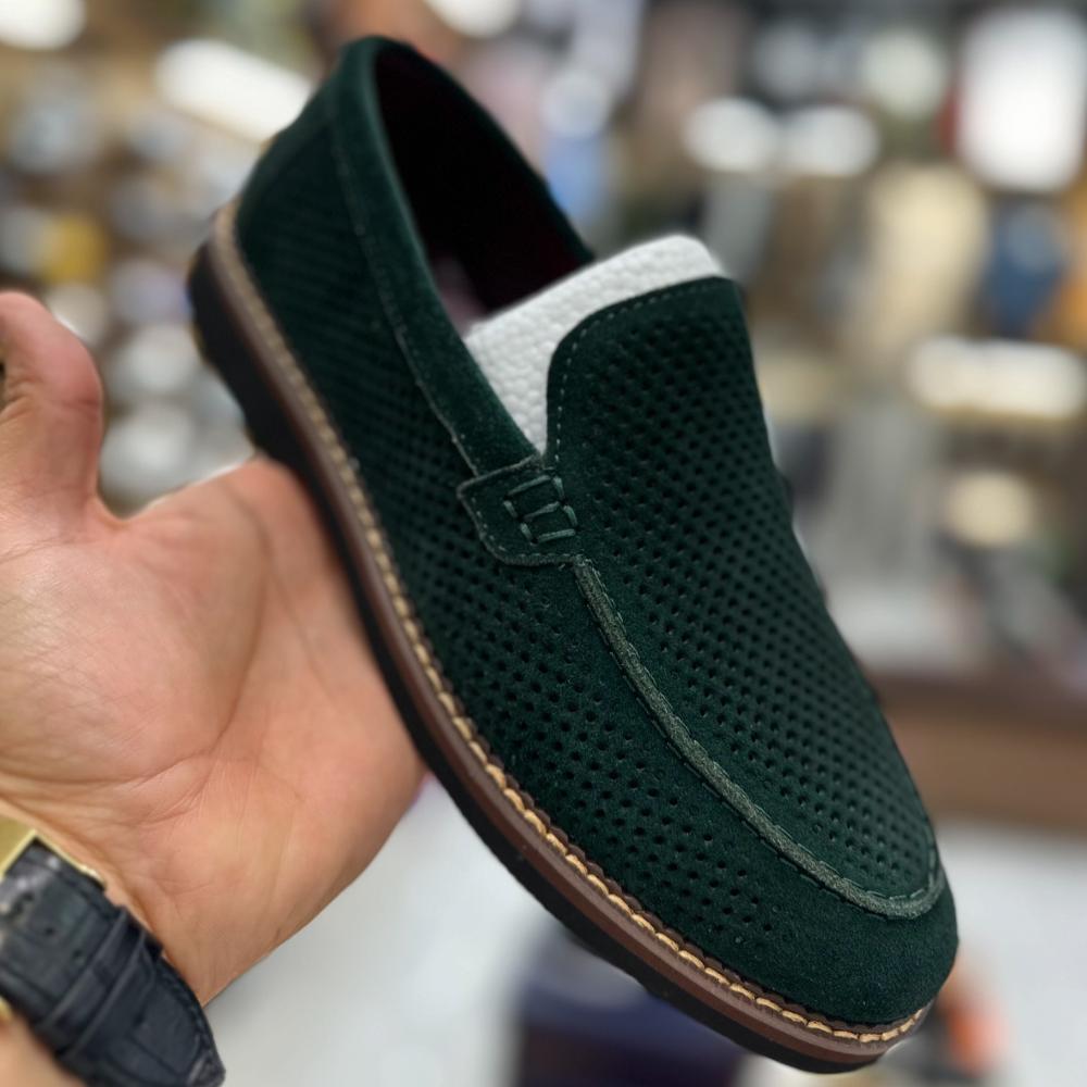 Men's Suede Hollow Loafers