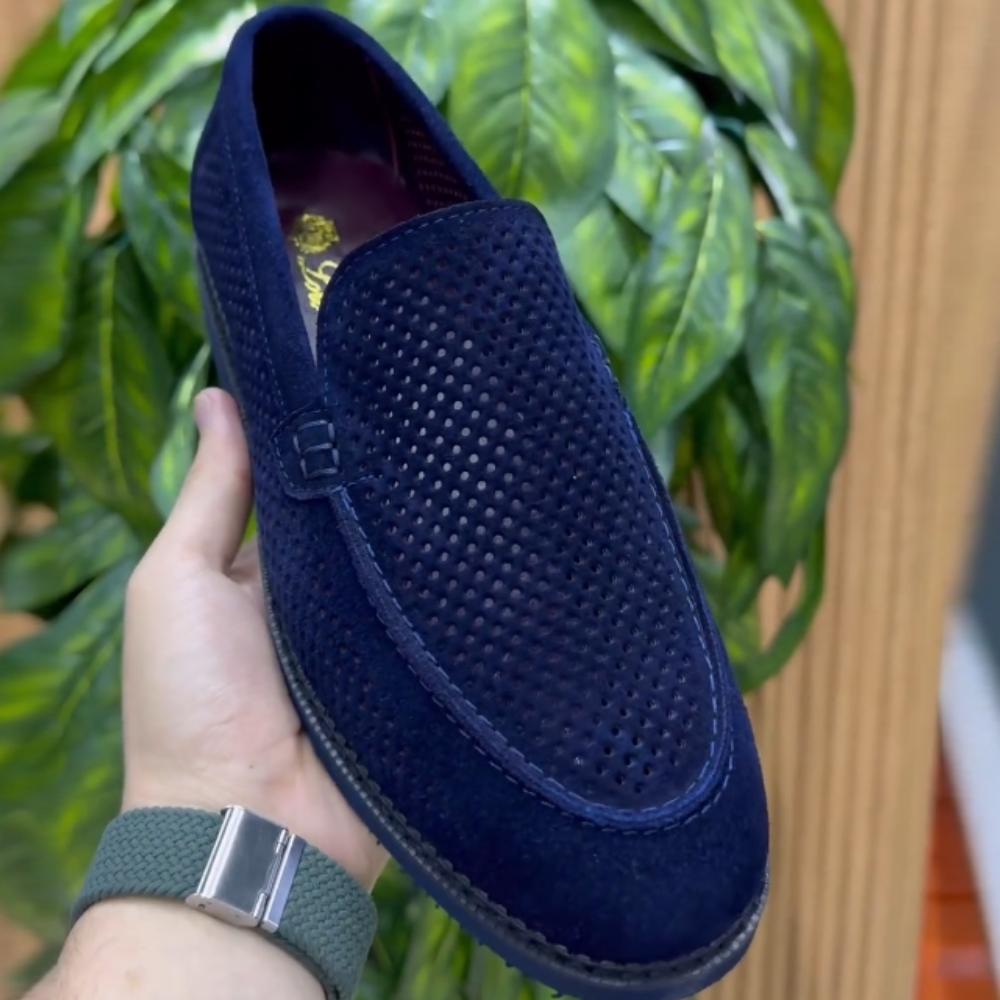 Men's Suede Hollow Loafers