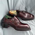 Men's Triple Stitched Leather Buckle Formal Shoes