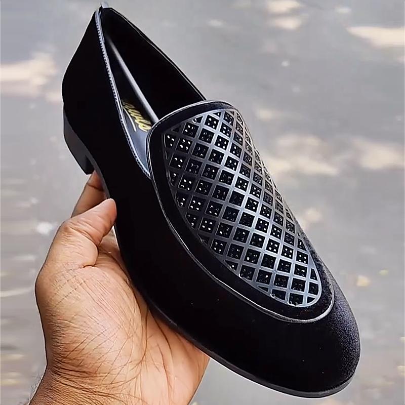 Men's Suede Crossover Cutout Loafers(Mexican Handmade Loafers)